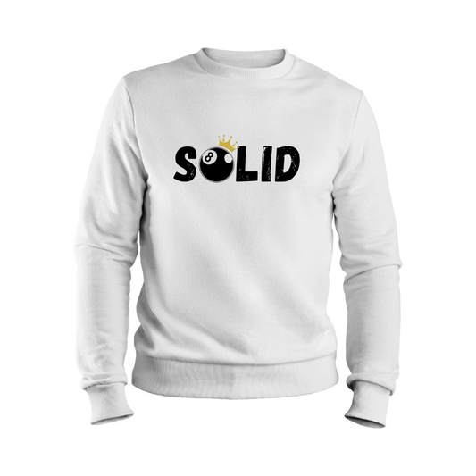 Fleece Sweater - Solid - White