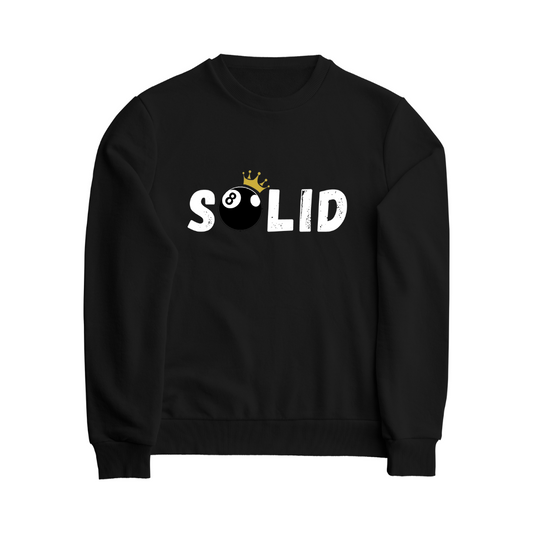Fleece Sweater - Solid - Black
