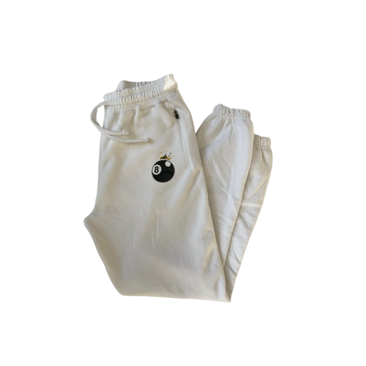 Joggers - 8 Ball - White